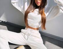 Базовий костюм на флісі з об'ємними капюшоном Базовий костюм на флісі з об'ємними капюшоном | PUSHKA SHOP