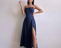 Корсетна сукня міді  | PUSHKA SHOP