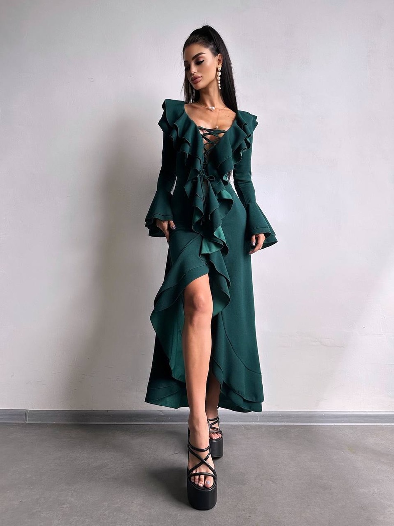 Сукня з воланами  Сукня з воланами  | PUSHKA SHOP