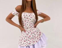 Сукня з квітковим принтом  | PUSHKA SHOP