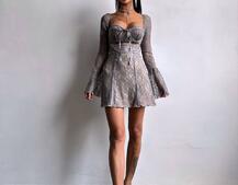 Мереживна сукня міні з чашечками    | PUSHKA SHOP