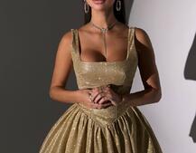 Сяюча корсетна сукня міні Сяюча корсетна сукня міні | PUSHKA SHOP