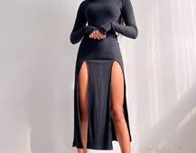 Сукня міді з розрізами Сукня міді з розрізами | PUSHKA SHOP