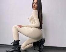 Облягаючий трикотажний комбінезон  Облягаючий трикотажний комбінезон  | PUSHKA SHOP