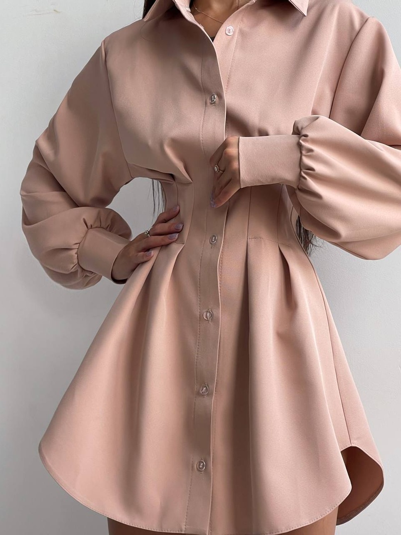 Приталена сорочка + корсет з блискавкою Приталена сорочка + корсет з блискавкою | PUSHKA SHOP