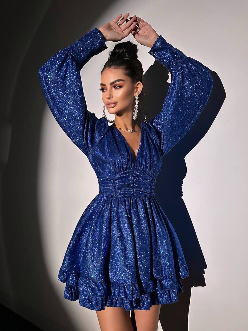 Сукня із пишною подвійною спідницею та драпіруванням Сукня із пишною подвійною спідницею та драпіруванням | PUSHKA SHOP