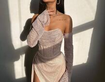 Комплект: корсет з рукавами + спідниця максі Комплект: корсет з рукавами + спідниця максі | PUSHKA SHOP