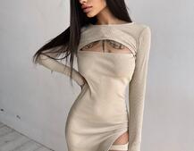 Облягаюча сукня міді цікавого крою Облягаюча сукня міді цікавого крою | PUSHKA SHOP