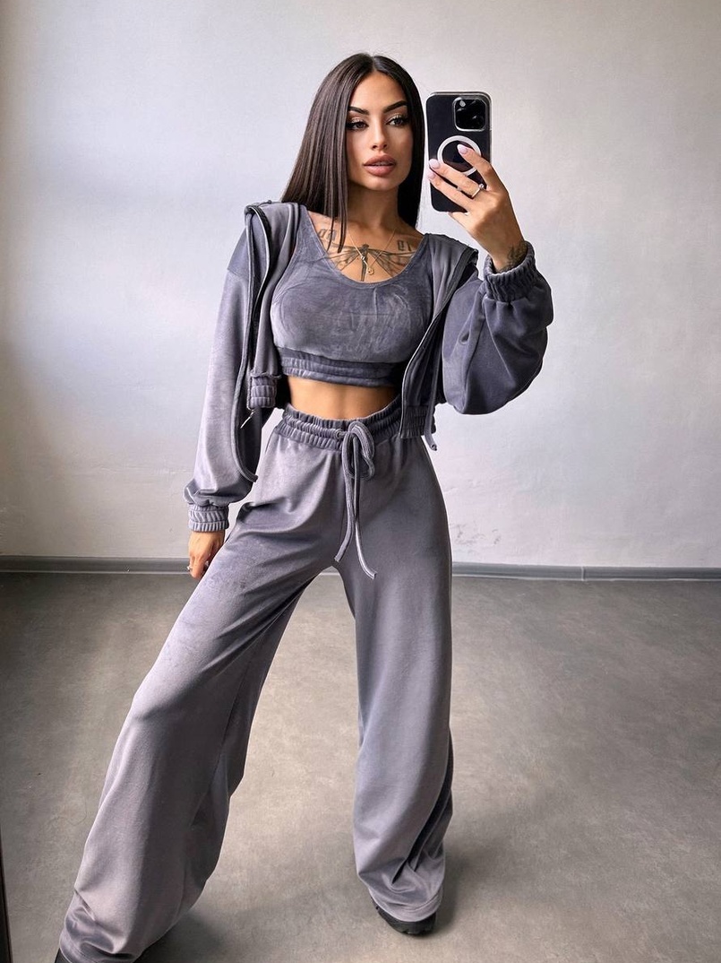 Велюровий комплект трійка  Велюровий комплект трійка  | PUSHKA SHOP