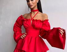 Сукня з чокером  | PUSHKA SHOP