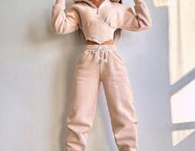 Комплект на флісі : худі з елементами корсету + штани  Комплект на флісі : худі з елементами корсету + штани  | PUSHKA SHOP