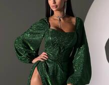 Сяючий комплект: корсет + спідниця  максі з драпіруванням Сяючий комплект: корсет + спідниця  максі з драпіруванням | PUSHKA SHOP