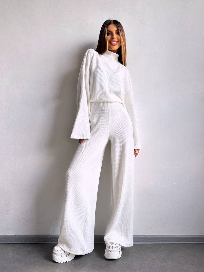 Трикотажний базовий комплект: світшот + штани  Трикотажний базовий комплект: світшот + штани  | PUSHKA SHOP