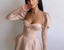 Сукня з чашечками та елементами корсету  Сукня з чашечками та елементами корсету  | PUSHKA SHOP