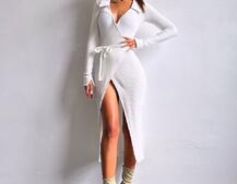 Трикотажна сукня із запахом | PUSHKA SHOP