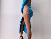 Сукня міді з підплічниками та шнурівкою Розмір вирізу можна регулювати шнурівкою Сукня міді з підплічниками та шнурівкою Розмір вирізу можна регулювати шнурівкою | PUSHKA SHOP