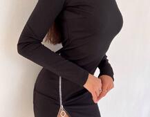 Сукня міні  зі змійкою | PUSHKA SHOP