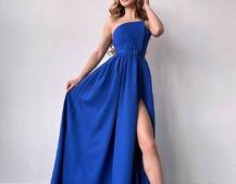 Сукня максі  з розрізом на спідниці  Сукня максі  з розрізом на спідниці  | PUSHKA SHOP