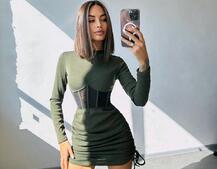 Сукня-міні  з елементами корсету  Довжину спідниці можна регулювати  Сукня-міні  з елементами корсету  Довжину спідниці можна регулювати  | PUSHKA SHOP