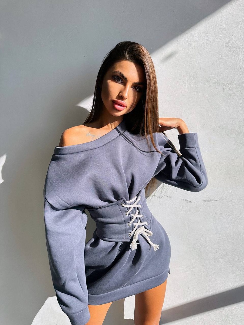 Тепле затишне худі over-size на флісі + корсет на шнурівці Можна носити з корсетом та без Тепле затишне худі over-size на флісі + корсет на шнурівці Можна носити з корсетом та без | PUSHKA SHOP