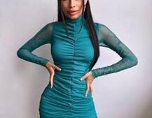 Сукня міні з драпіруванням  Сукня міні з драпіруванням  | PUSHKA SHOP