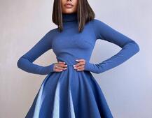 Сукня міні зі спідницею-сонцем  Сукня міні зі спідницею-сонцем  | PUSHKA SHOP