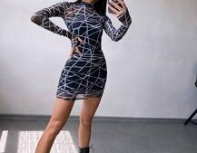 Міні сукня з принтом  Міні сукня з принтом  | PUSHKA SHOP