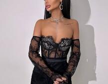 Мереживний комплект: корсет + спідниця   Мереживний комплект: корсет + спідниця   | PUSHKA SHOP