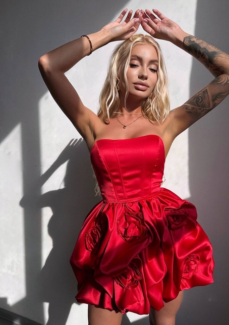 Комплект: корсет з  + спідниця декорована трояндами  Комплект: корсет з  + спідниця декорована трояндами  | PUSHKA SHOP