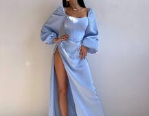 Атласний комплект: корсет + спідниця максі з драпіруванням Атласний комплект: корсет + спідниця максі з драпіруванням | PUSHKA SHOP