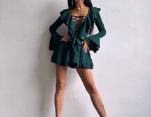 Сукня з з воланами на ґудзиках  Сукня з з воланами на ґудзиках  | PUSHKA SHOP