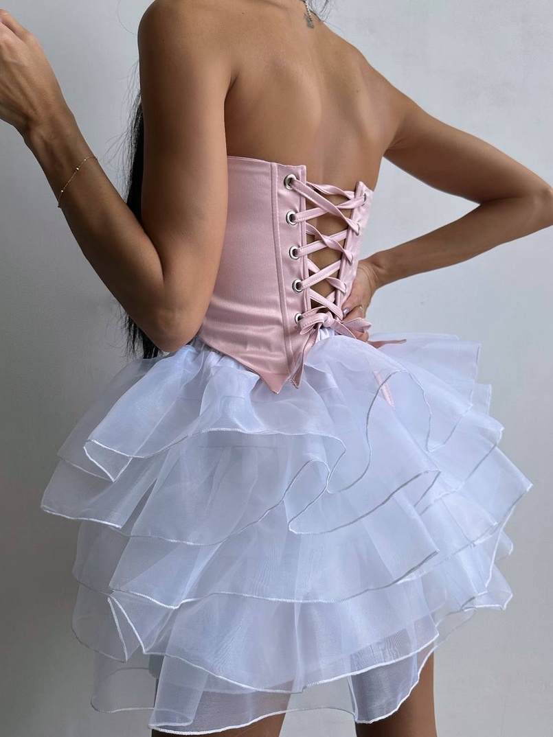 Комплект: корсет + пишна спідниця міні  Комплект: корсет + пишна спідниця міні  | PUSHKA SHOP