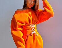 Тепле затишне худі over-size на флісі + корсет на шнурівці Можна носити з корсетом та без | PUSHKA SHOP