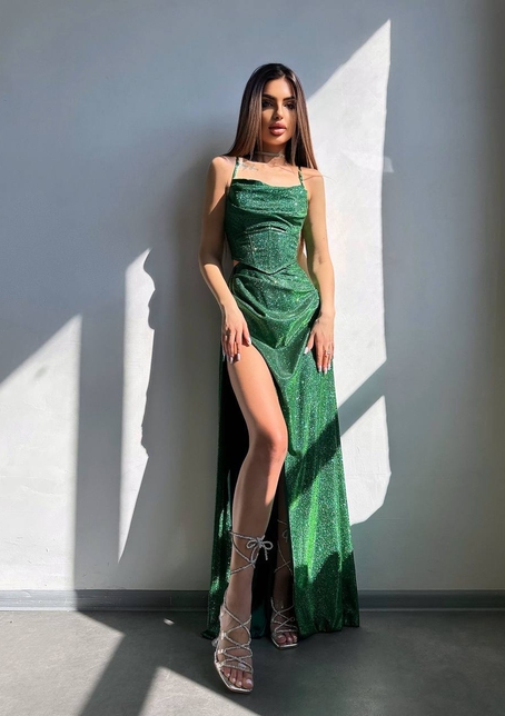 Сяючий комплект: корсет + спідниця максі Сяючий комплект: корсет + спідниця максі | PUSHKA SHOP