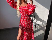 Улюблена сукня-міді зі шнурівкою на спинці та розрізом на ніжці Улюблена сукня-міді зі шнурівкою на спинці та розрізом на ніжці | PUSHKA SHOP