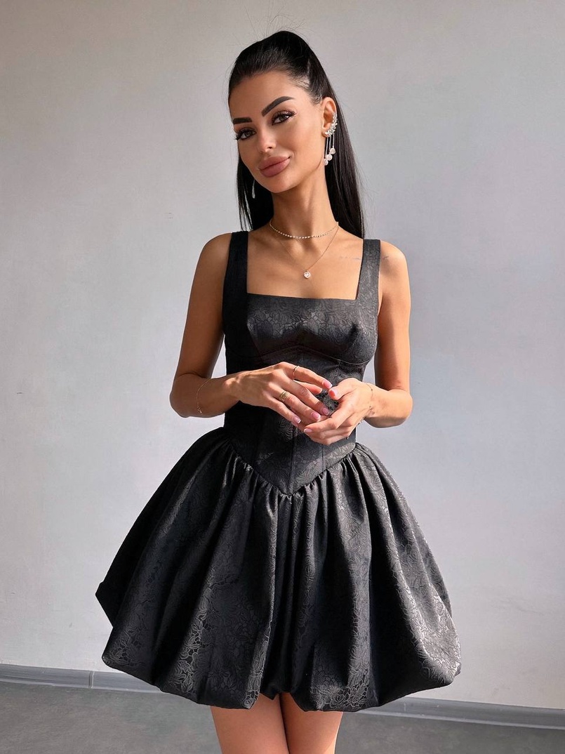 Корсетна сукня с пишною спідницею-балоном Корсетна сукня с пишною спідницею-балоном | PUSHKA SHOP