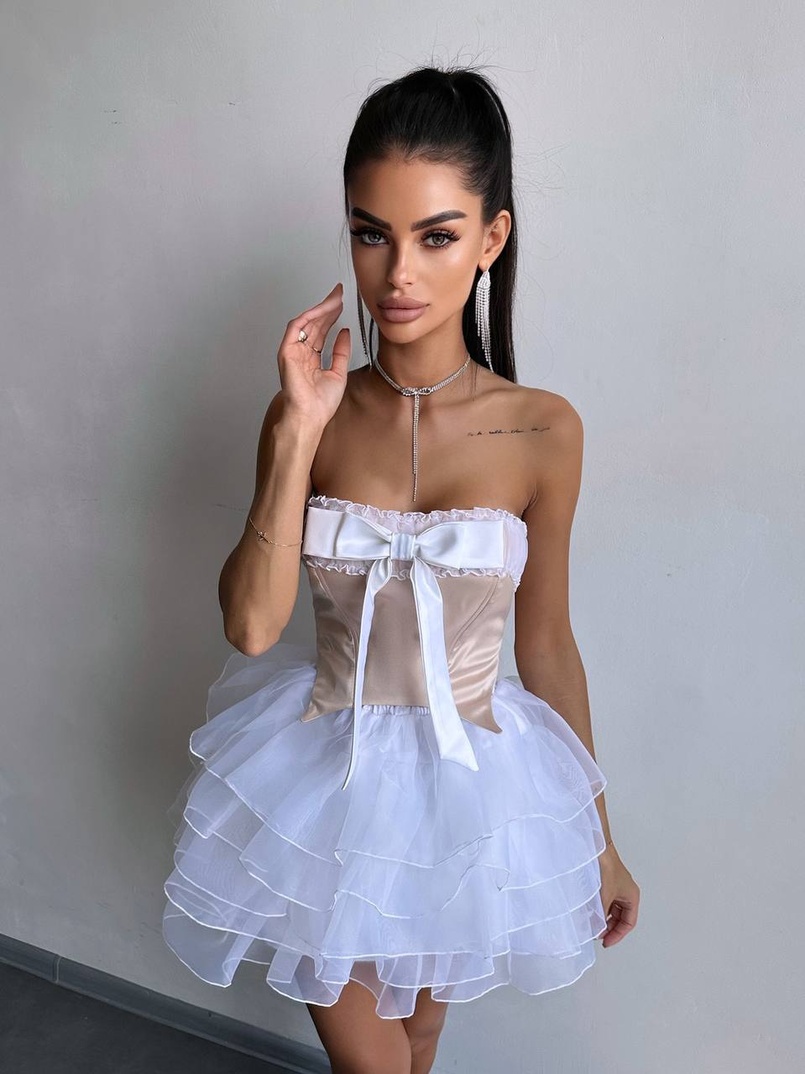 Комплект: корсет + пишна спідниця міні  Комплект: корсет + пишна спідниця міні  | PUSHKA SHOP