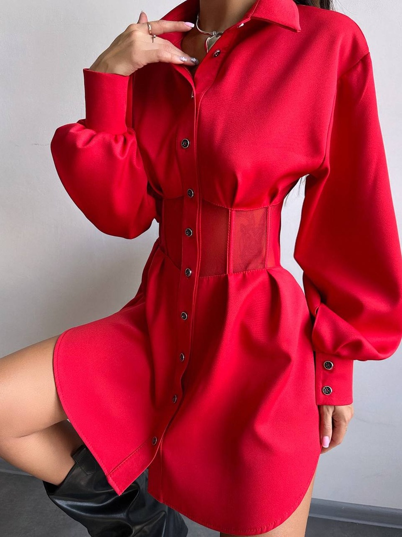 Сорочка з елементами корсета   | PUSHKA SHOP