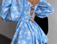 Корсетна сукня з подвійною спідницею  | PUSHKA SHOP