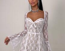 Мереживна сукня міні з чашечками    Мереживна сукня міні з чашечками    | PUSHKA SHOP