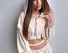 Велюровий комплект декорований стразами( бомбер+ рукавички+ штани + трусики) Велюровий комплект декорований стразами( бомбер+ рукавички+ штани + трусики) | PUSHKA SHOP