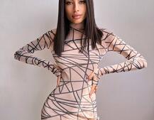 Сукня міді з принтом  Сукня міді з принтом  | PUSHKA SHOP