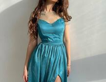 Платье-макси из сетки   с блестками  Платье-макси из сетки   с блестками  | PUSHKA SHOP