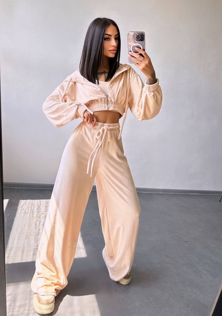 Велюровий комплект трійка  | PUSHKA SHOP