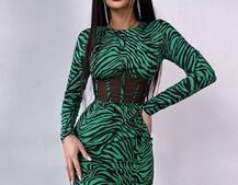 Приталена сукня-міні з корсетною вставкою на талії Приталена сукня-міні з корсетною вставкою на талії | PUSHKA SHOP