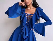 Сукня з з воланами на ґудзиках  Сукня з з воланами на ґудзиках  | PUSHKA SHOP