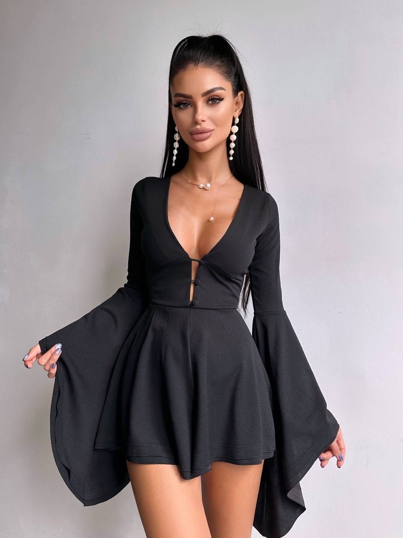 Ромпер з розкльошеними рукавами  Ромпер з розкльошеними рукавами  | PUSHKA SHOP