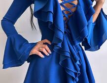 Сукня з з воланами на ґудзиках  Сукня з з воланами на ґудзиках  | PUSHKA SHOP