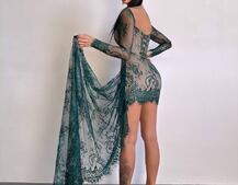 Мереживна сукня міні зі шлейфом Мереживна сукня міні зі шлейфом | PUSHKA SHOP