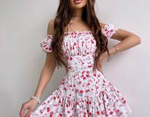 Сукня- міні у квітковий принт Сукня- міні у квітковий принт | PUSHKA SHOP